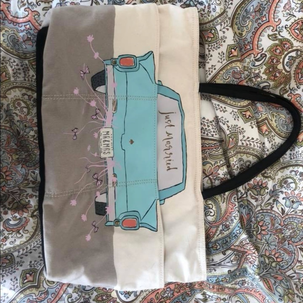 Just Married Kate Spade Canvas Tote